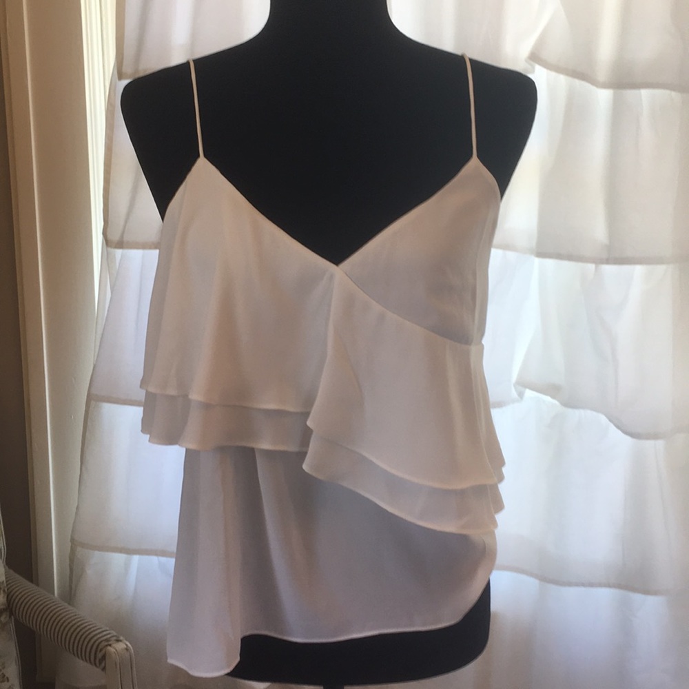 Jcrew ruffle detail camisole top.